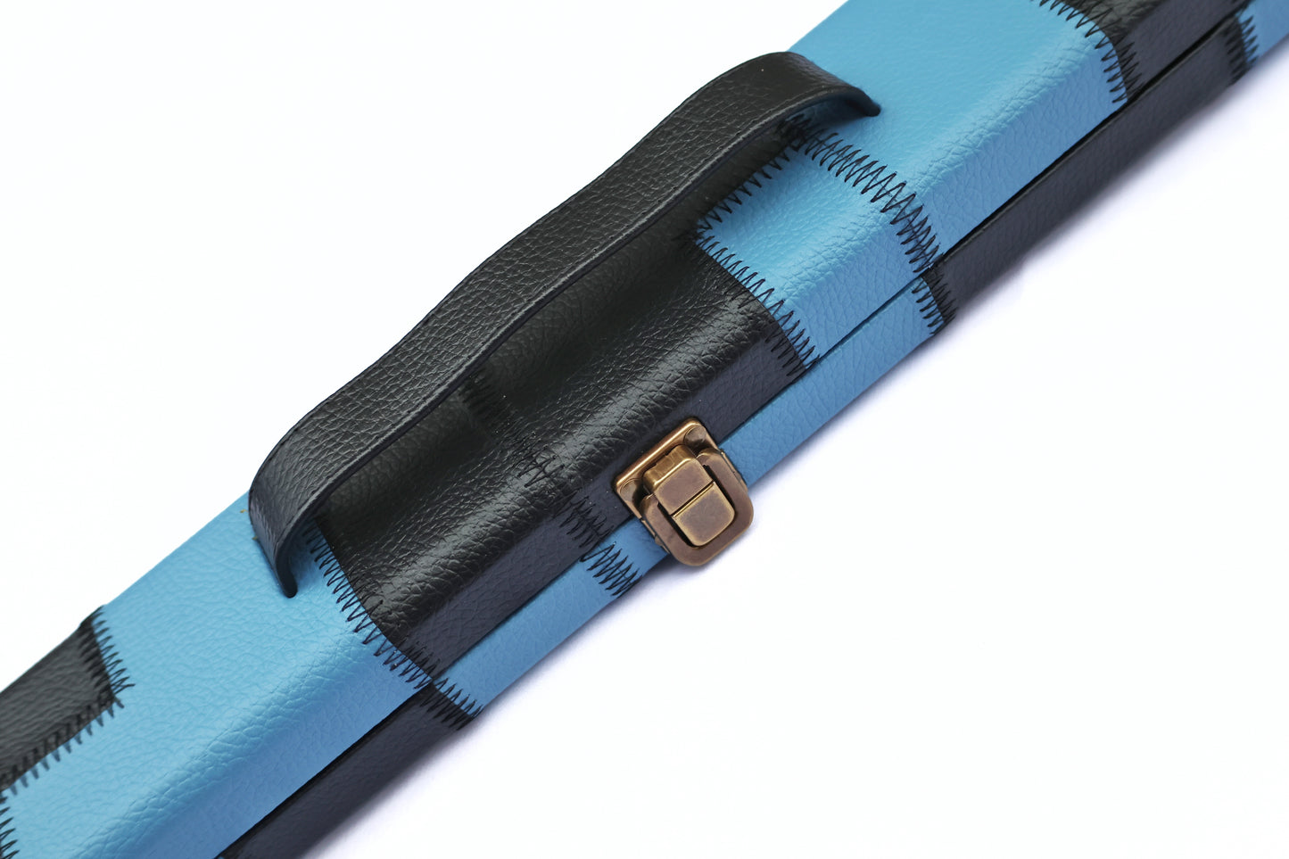 Blue & Black Patch | 3/4 Cue Case - Perry Cues
