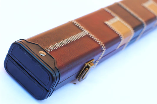 Burgundy Patch | 3/4 Cue Case - Perry Cues