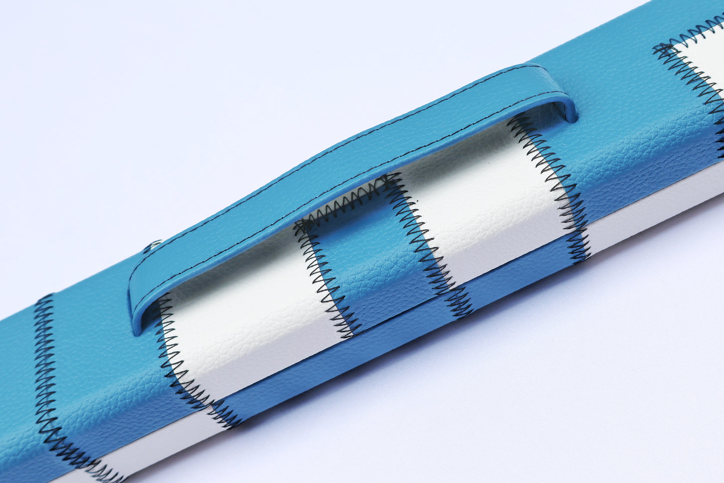 Patchwork Blue & White | 1 Piece Cue Case - Perry Cues