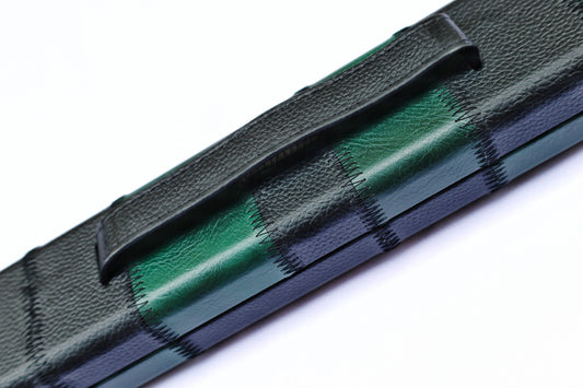 Patchwork Green & Black | 1 Piece Cue Case - Perry Cues