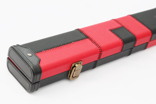 Red & Black Patch | 3/4 Cue Case - Perry Cues