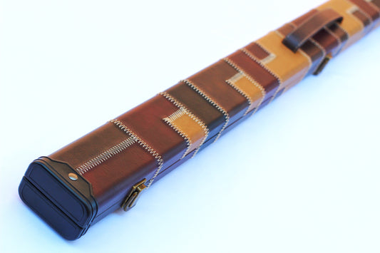 Burgundy Patch | 3/4 Cue Case - Perry Cues
