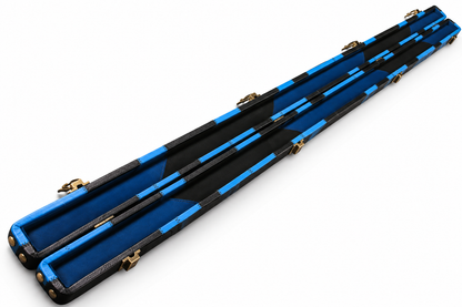Slimline Patchwork Blue & Black | 1 Piece Cue Case