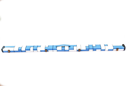 Patchwork Blue & White | 1 Piece Cue Case - Perry Cues