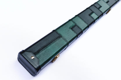 Patchwork Green & Black | 1 Piece Cue Case - Perry Cues
