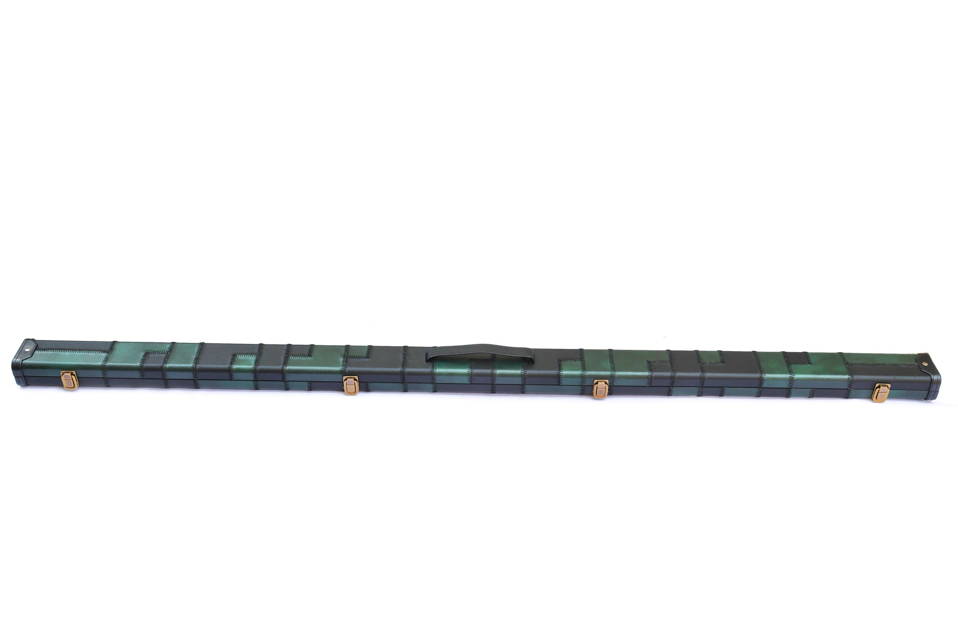 Patchwork Green & Black | 1 Piece Cue Case - Perry Cues