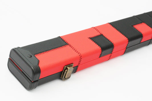 Patchwork Red & Black | 1 Piece Cue Case - Perry Cues