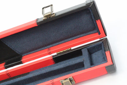 Patchwork Red & Black | 1 Piece Cue Case - Perry Cues