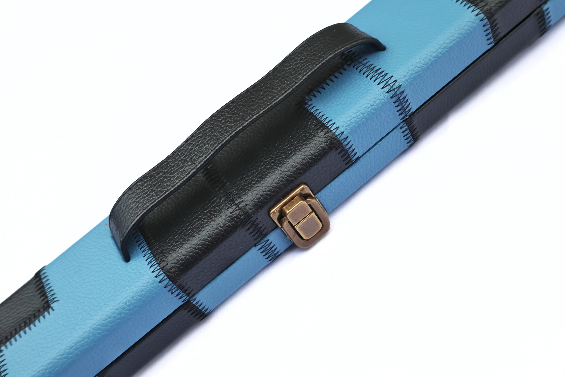 Blue & Black Patch | 3/4 Cue Case - Perry Cues