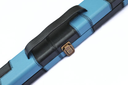 Blue & Black Patch | 3/4 Cue Case - Perry Cues