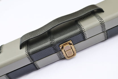 Grey & Black Patch | 3/4 Cue Case - Perry Cues