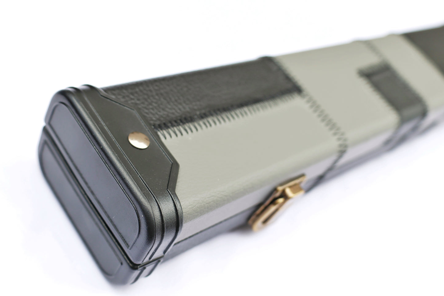 Grey & Black Patch | 3/4 Cue Case - Perry Cues