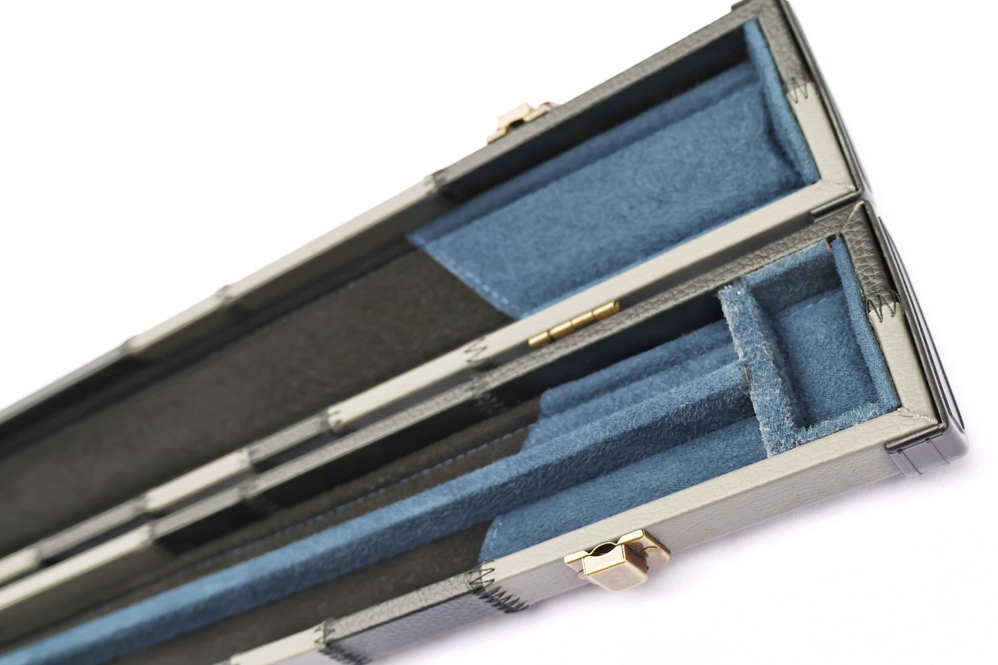 Grey & Black Patch | 3/4 Cue Case - Perry Cues