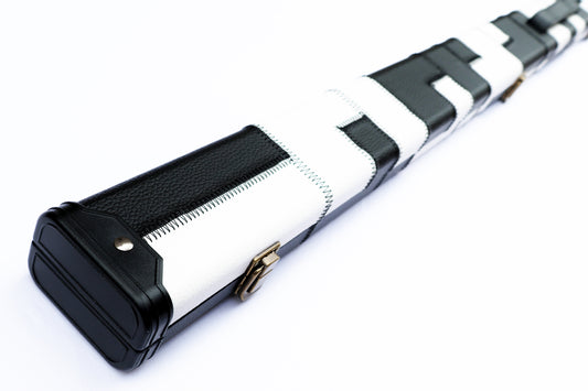 Patchwork Black & White | 1 Piece Cue Case - Perry Cues
