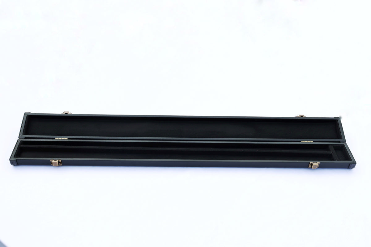 Plain Black | 2 Piece Cue Case - Perry Cues