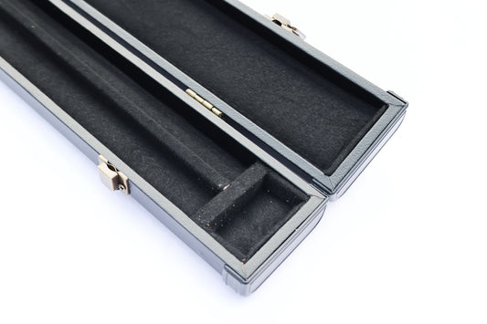 Plain Black | 2 Piece Cue Case - Perry Cues