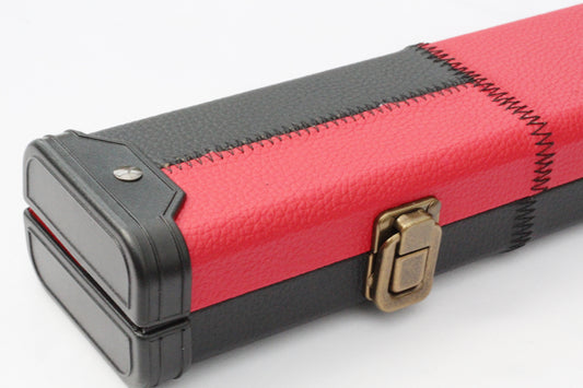 Red & Black Patch | 3/4 Cue Case - Perry Cues