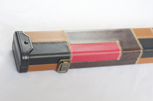 Red & Brown Patch | 3/4 Cue Case - Perry Cues