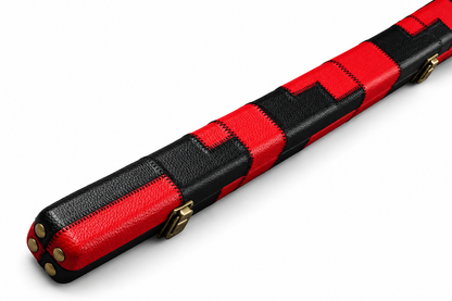 Slimline Patchwork Red & Black | 1 Piece Cue Case